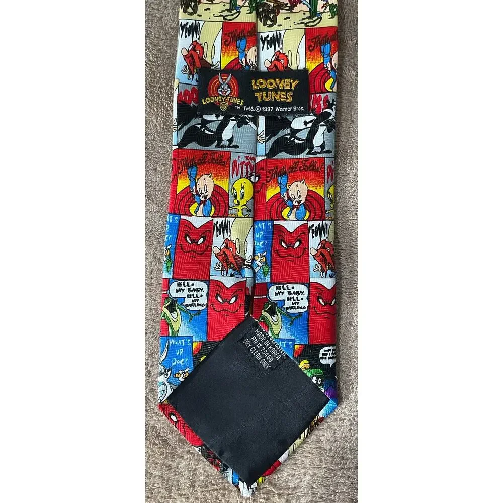 Warner Bros. Looney Tunes Neck Tie 57” Long 3 3/4” Wide